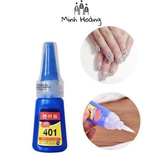 Keo gắn móng giả 401 hàn quốc chai 20g