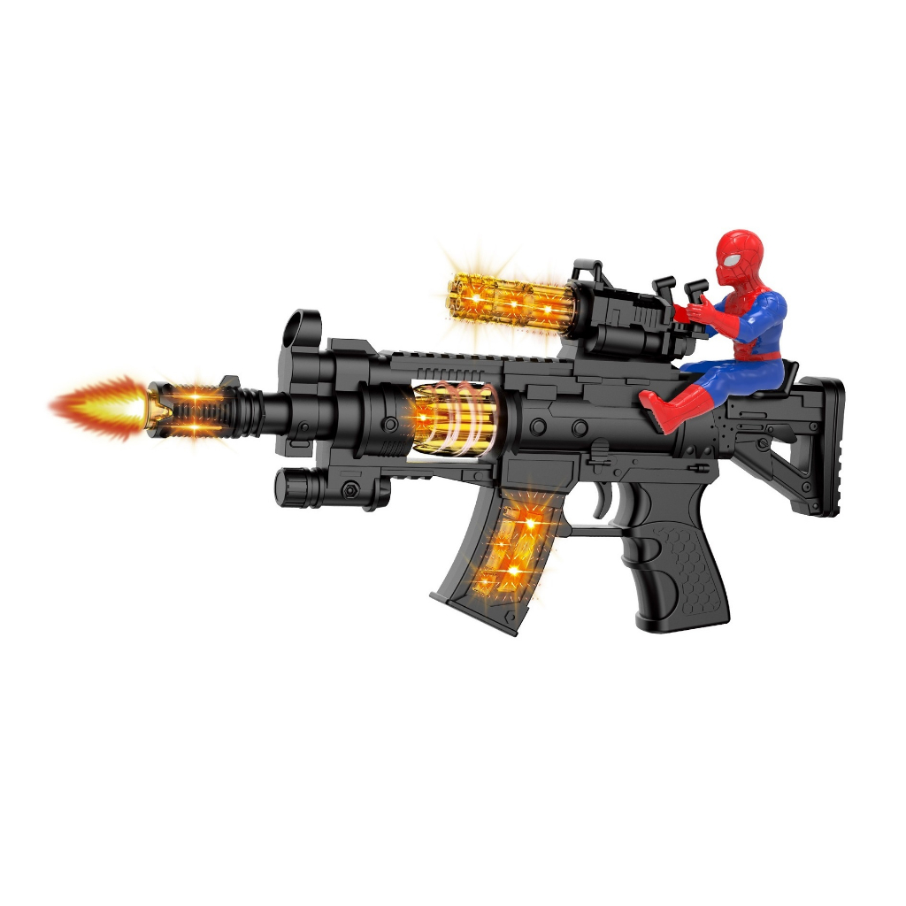 Đồ Chơi Súng Chạy Pin Có Đèn Có Nhạc Loại To Đẹp - Quà Tặng Cho Các Bé - BiCa Toys