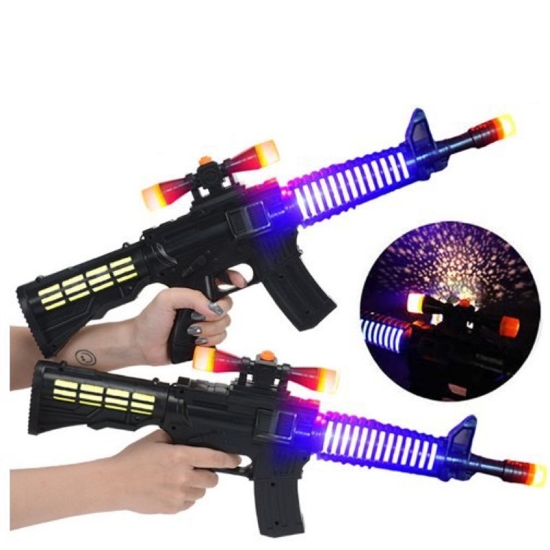 Đồ Chơi Súng Chạy Pin Có Đèn Có Nhạc Loại To Đẹp - Quà Tặng Cho Các Bé - BiCa Toys