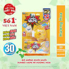 Bộ miếng xông đuổi muỗi Jumbo hương hoa 30 miếng