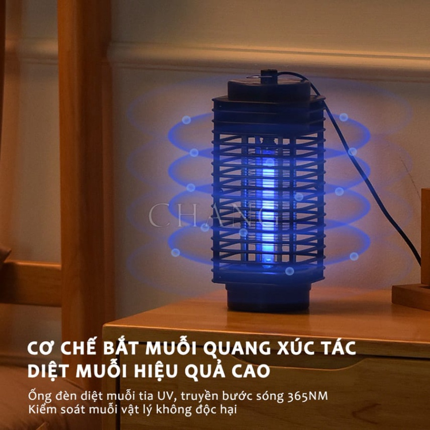 Đèn Bắt Muỗi, Bẫy Muỗi Diệt Côn Trùng Điện Quang Hình Tháp 3D Kiêm Đèn Ngủ, Chống Lóa Mắt Có Cổng Sạc USB | BigBuy360 - bigbuy360.vn