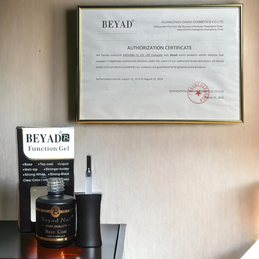 Base Top Beyad Nail Mỹ, Sơn Gel Base Top Siêu Bền Bóng Chính Hãng