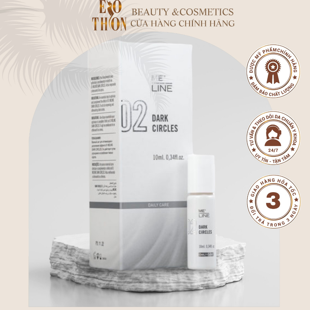 INNOAESTHETICS INNO ,MELINE 02 DARK CIRCLE THANH LĂN GIẢM THÂM QUẦNG MẮT, TĂNG SẮC TỐ VÙNG MẮT   10m