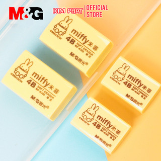 Gôm tẩy vàng 4b m&g mf-6306 sạch sẽ ít vụn tẩy