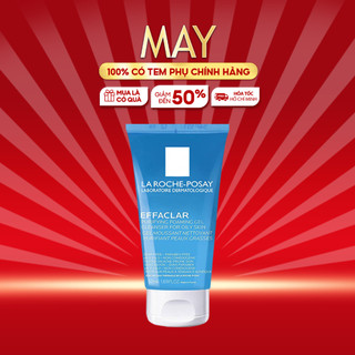 Gel Rửa Mặt La Roche-Posay Effaclar Foaming Gel làm sạch dành cho da dầu nhạy cảm 50ml