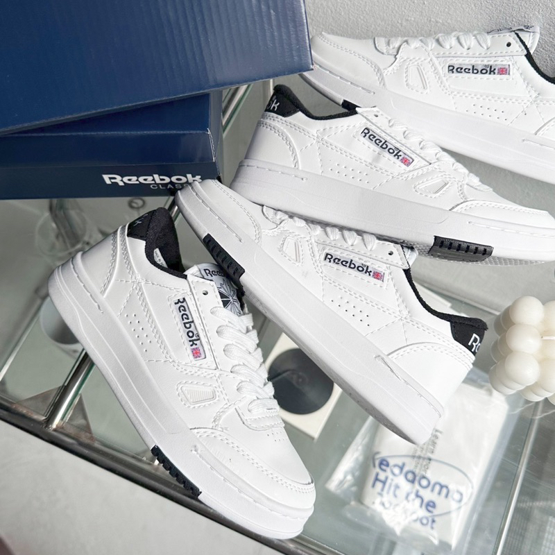 Giày thể thao sneaker Giày Reebox Club C 85 trắng gót đen