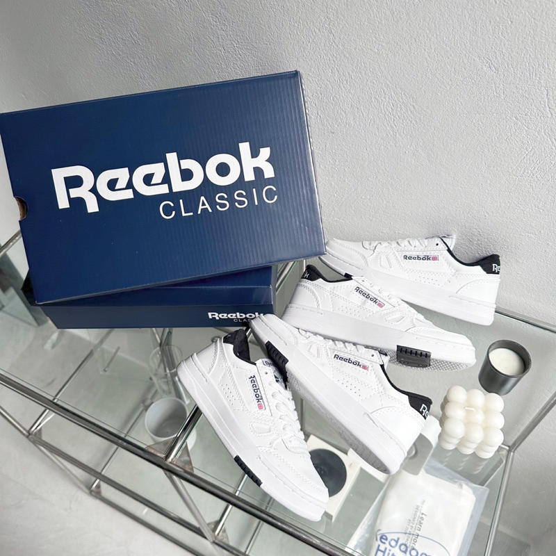 Giày thể thao sneaker Giày Reebox Club C 85 trắng gót đen