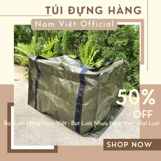  Túi Đựng Hàng Shipper - Quai Xách Xuyên Suốt quanh túi chắc chắn - Dây khóa kéo 2 bên tiện lợi Quần Áo / Chăn