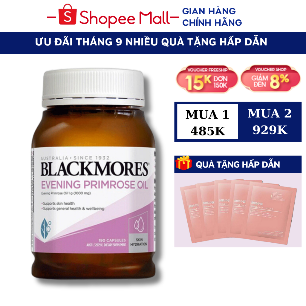 Tinh Dầu Hoa Anh Thảo EVENING PRIMORSE OIL BLACLMORES lọ 190 viên