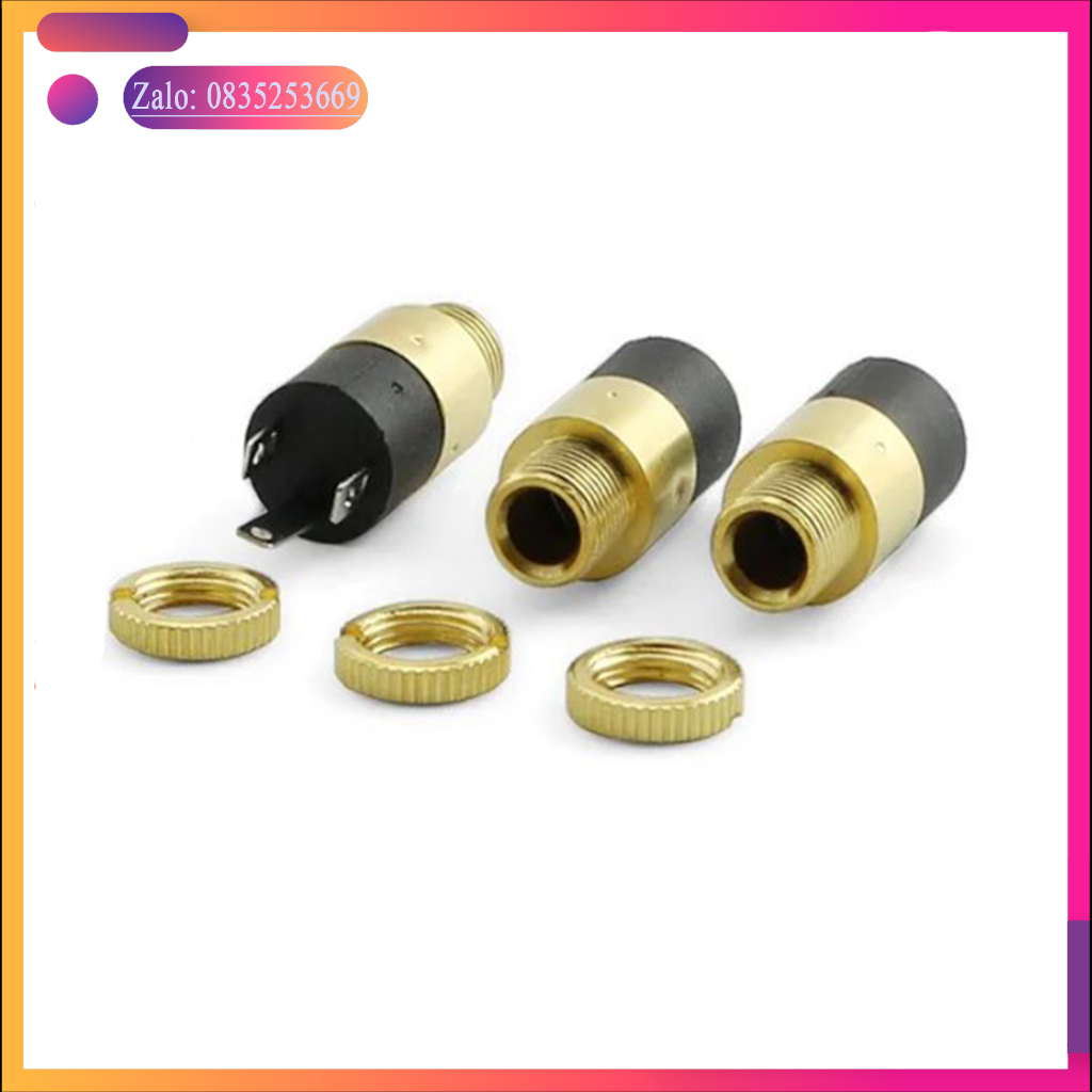 Cổng jack 3.5mm audio 3 chân mạ vàng  diy loa bluetooth
