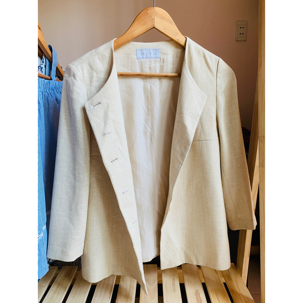 Áo khoác Blazer vải thô MINE