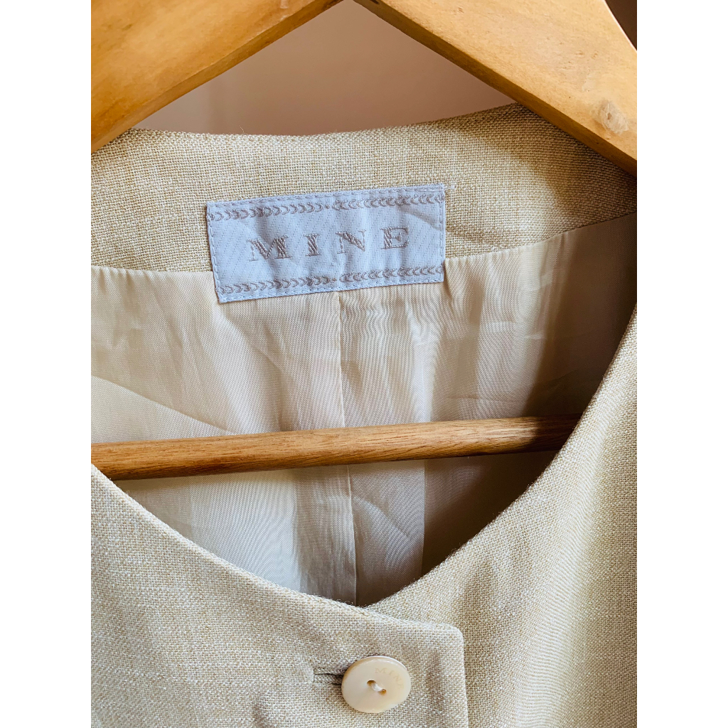 Áo khoác Blazer vải thô MINE