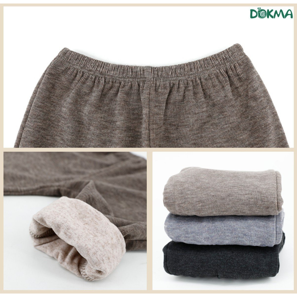 DQ1835 Quần dài thu đông bo gấu nỉ bông dày bé trai