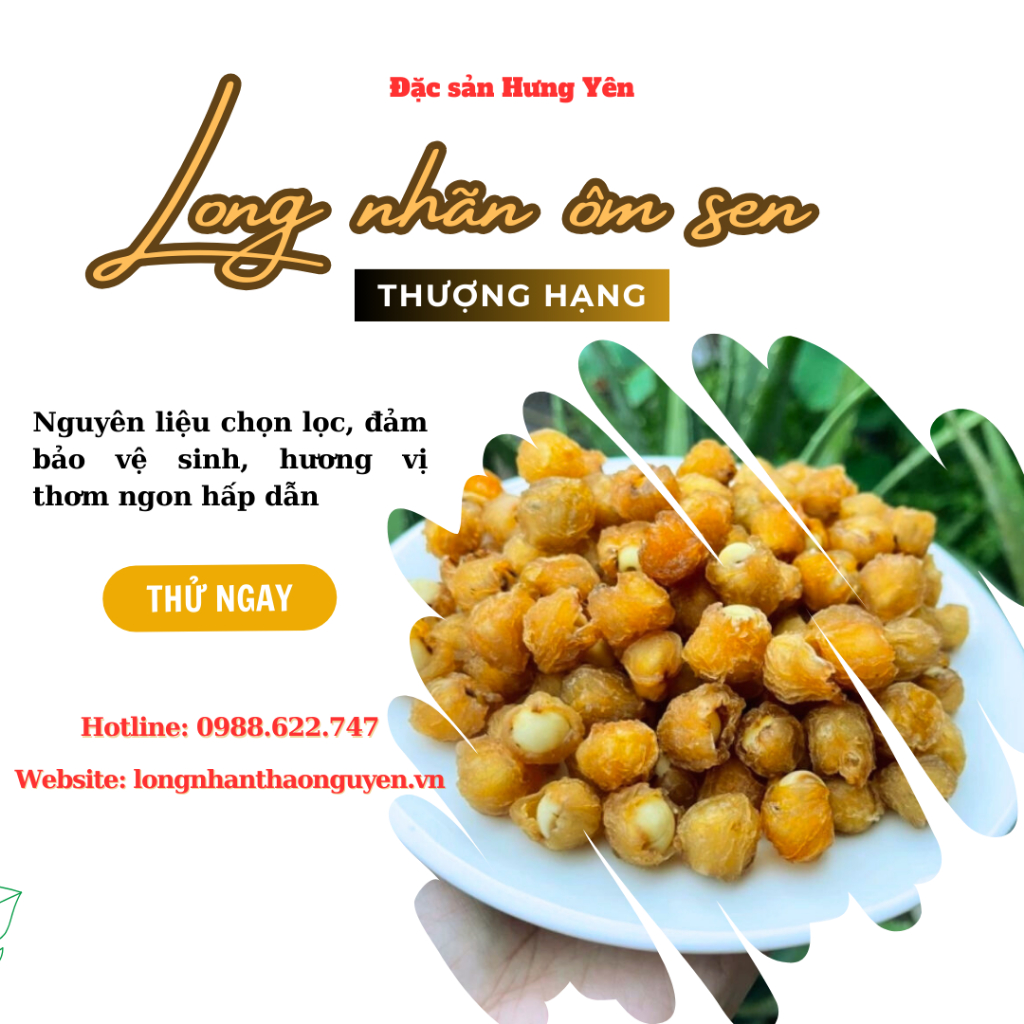 Long Nhãn Ôm Sen loại thượng hạng