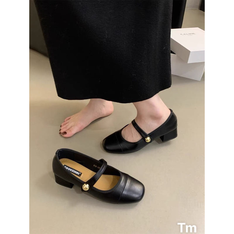 Giày mary jane quai khuy ngang