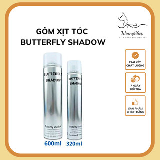 Gôm xịt tóc Butterfly shadow, keo xịt tóc, gôm bạc giữ nếp tạo kiểu nam, nữ,tạo phồng