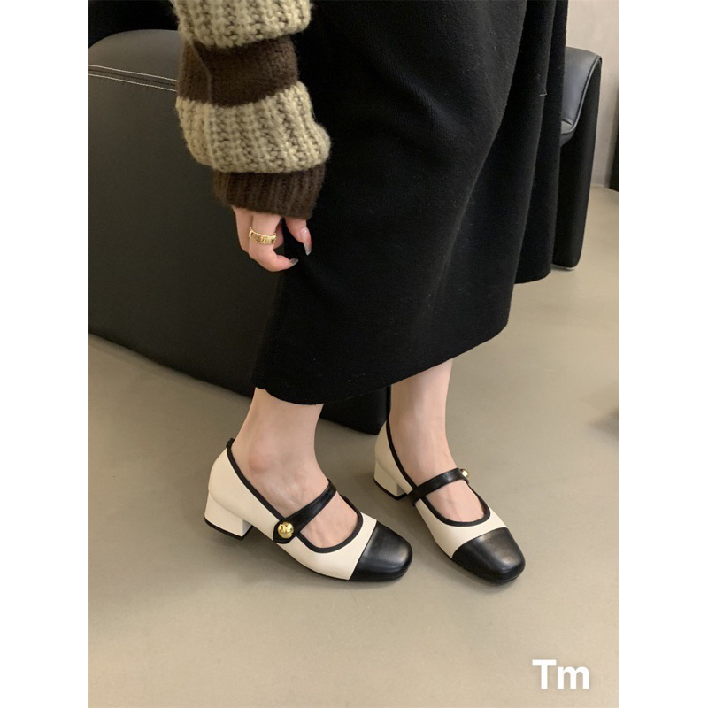 Giày mary jane quai khuy ngang