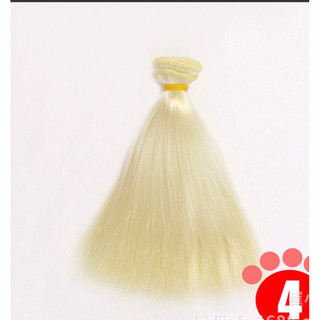 TSD- Tép tóc giả 20cm chất tơ silk may tóc búp bê