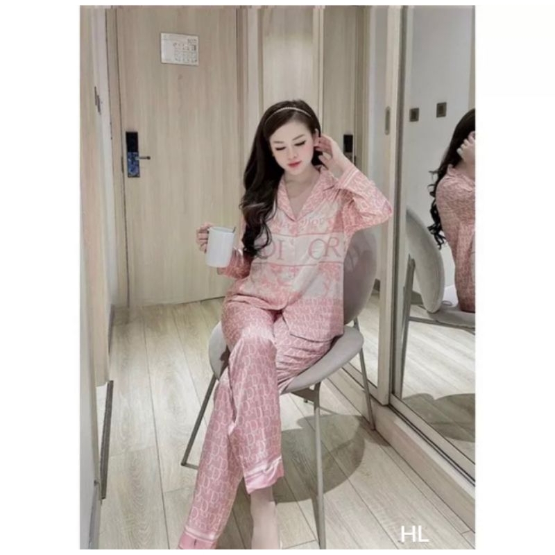 Bộ đồ nữ pyjamas chất lụa