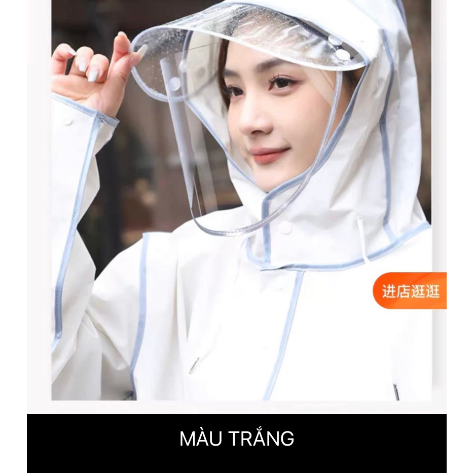 Áo mưa thời trang gấu Nice có cúc có khóa thiết kế mới nhất 2023