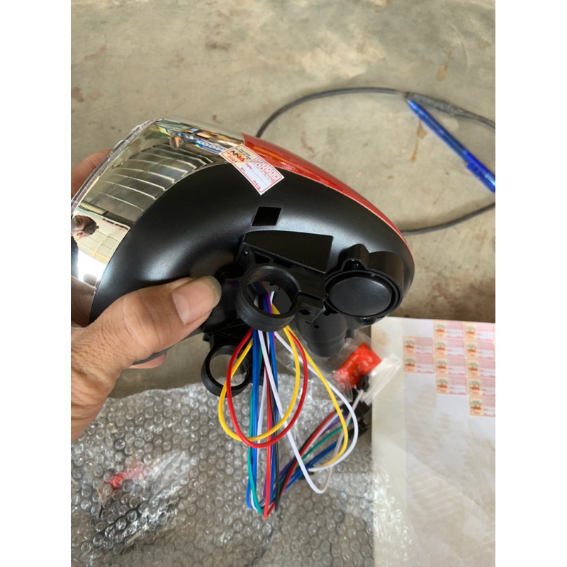 Đầu đèn xe đạp điện 48v có báo km đa năng