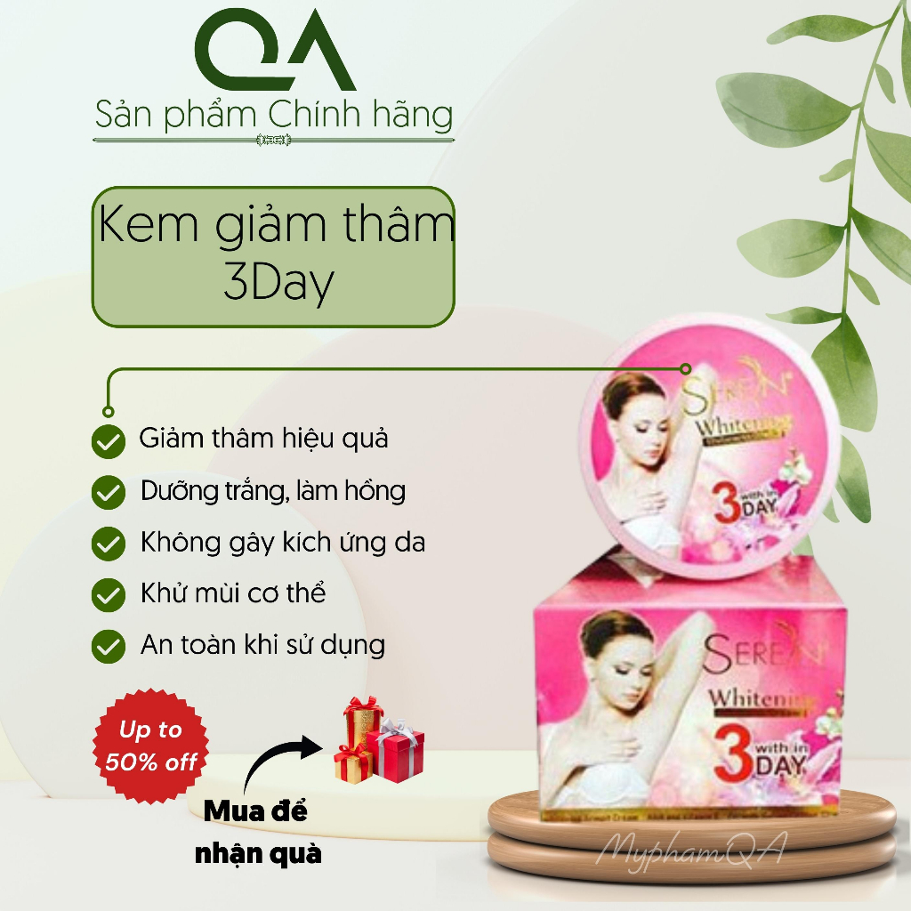 Kem giảm thâm nách Seren 3DAY, cam kết hết thâm trong 1 tháng [ madein Thái Lan]