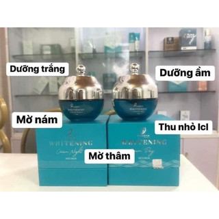 Bộ đôi kem thần thánh dưỡng trắng mờ thâm nám giảm mụn chính hãng