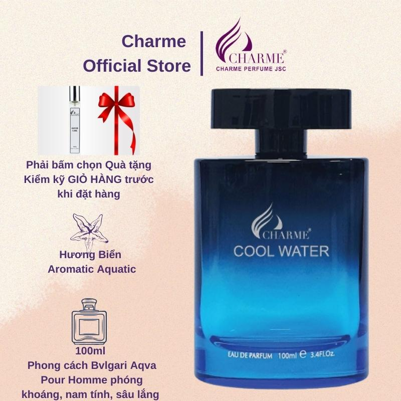 Nước hoa nam Charme Cool Water 100ml phóng khoáng nam tính sâu lắng tự tin