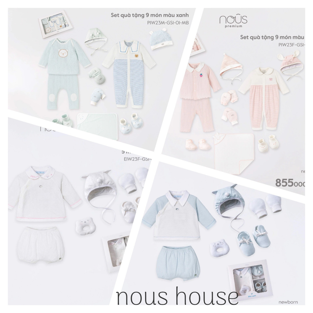 Sét quà tặng sơ sinh cho bé full  hộp