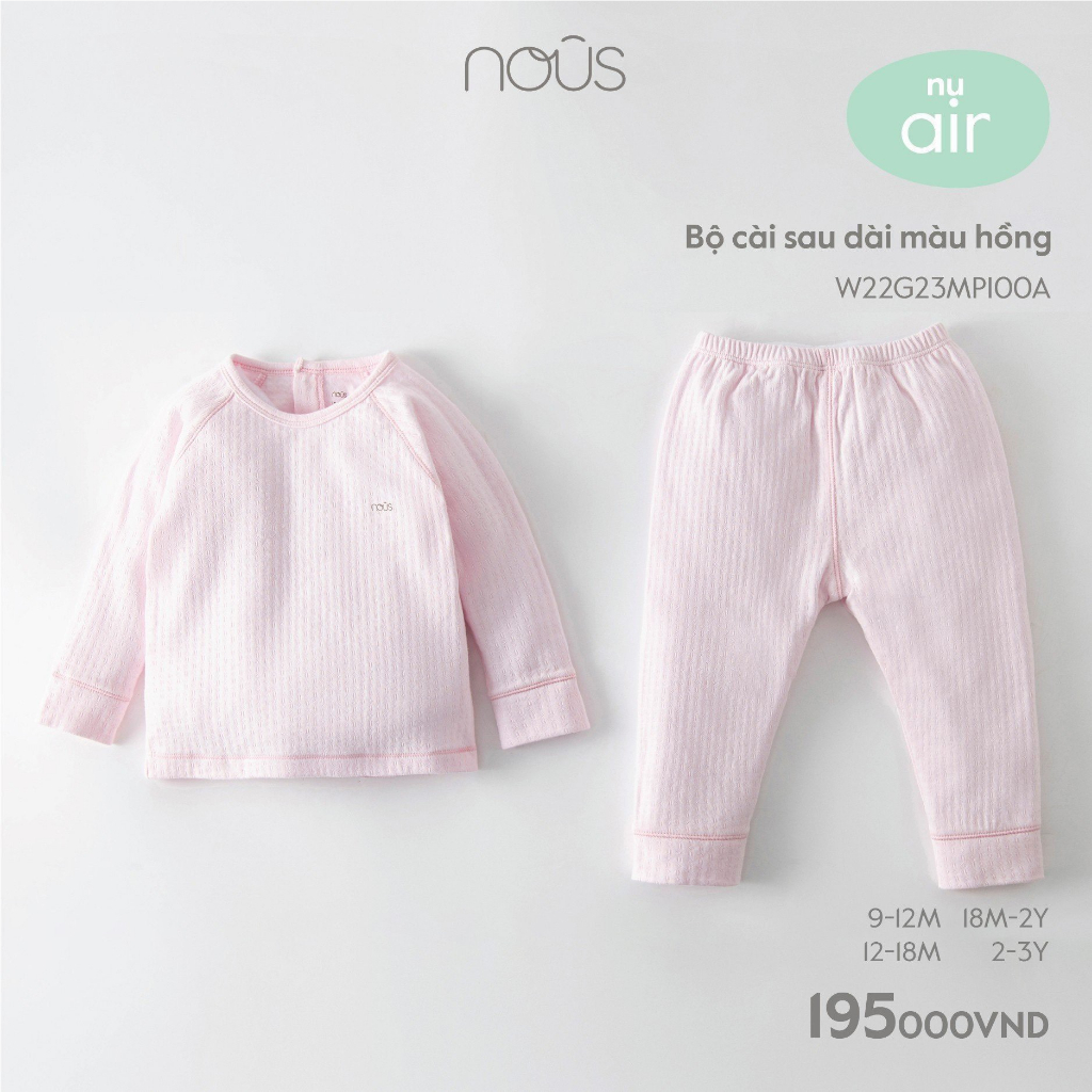 Bộ dài tay cho bé từ 6m đến 3y