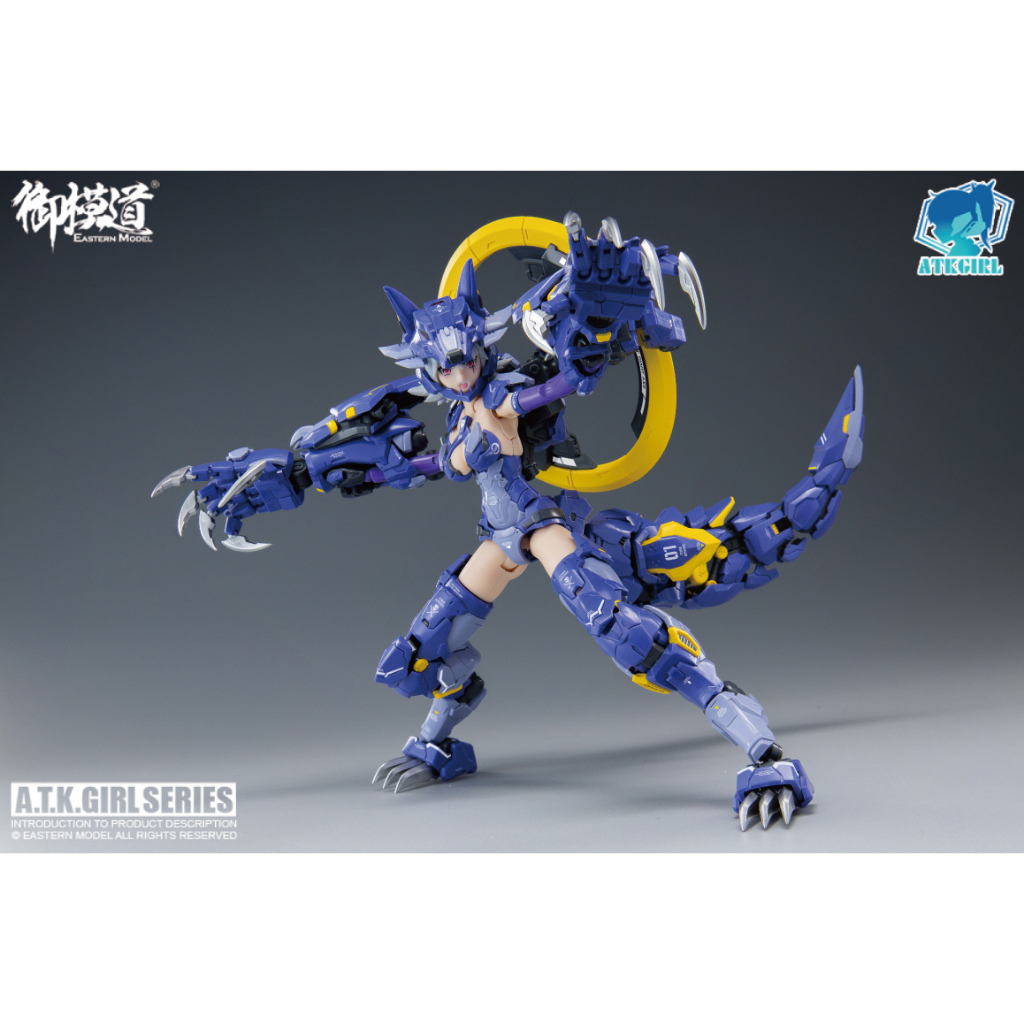 Mô Hình Lắp Ráp E-Model 1/12 Scale ATK GIRL Series Endless Night Fenrir bản xanh