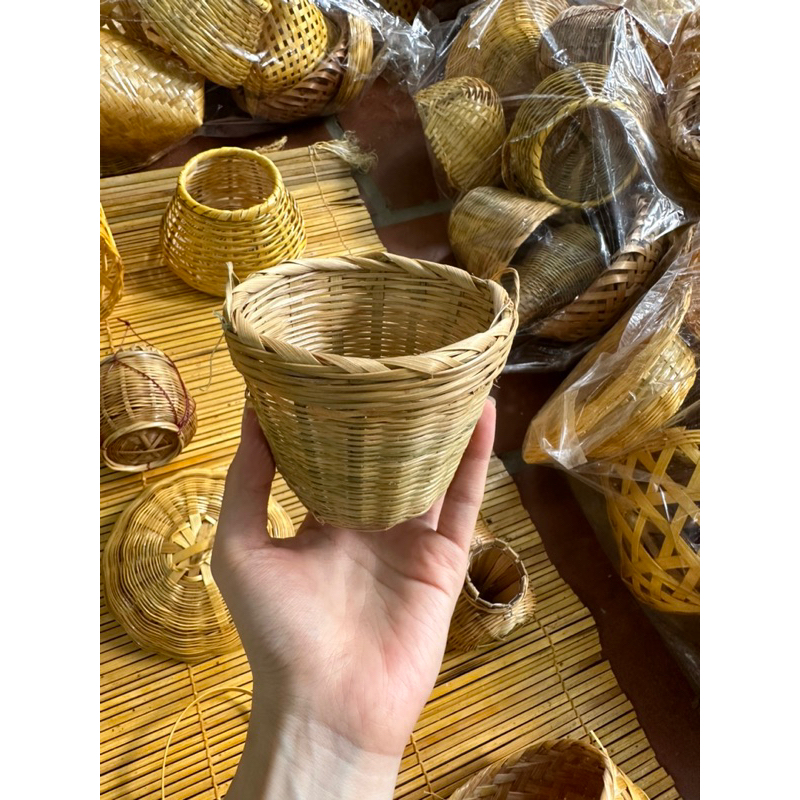 Bộ tre đan decor- trang trí