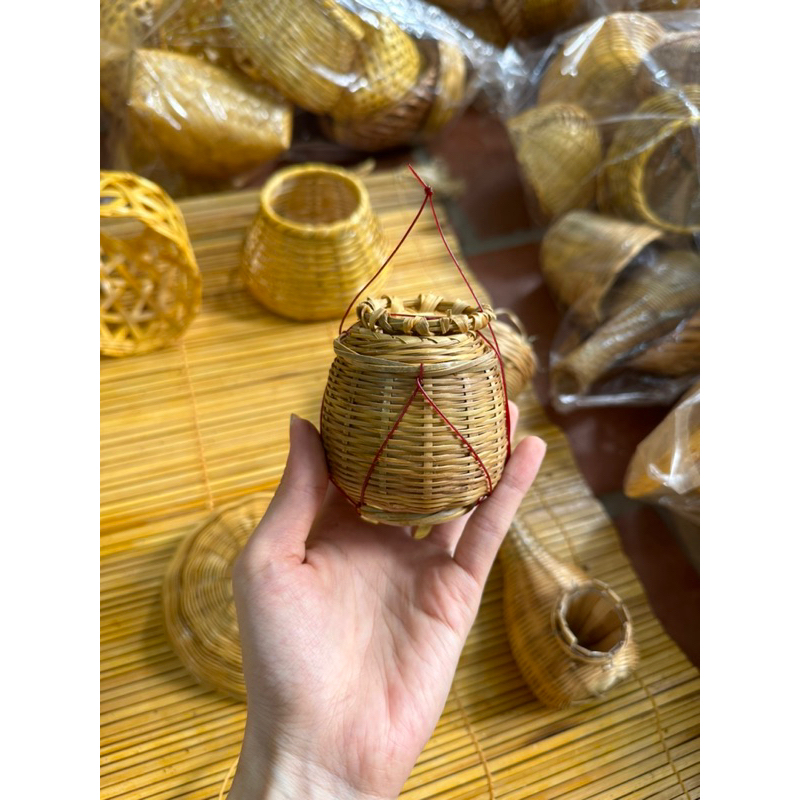 Bộ tre đan decor- trang trí