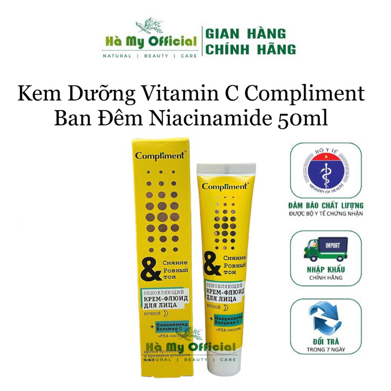 Kem Dưỡng Ngày - Đêm Vitamin C Compliment Niacinamide SPF15 50ml