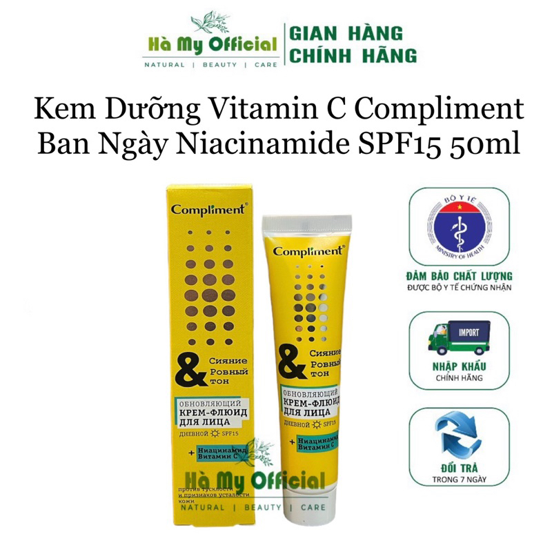 Kem Dưỡng Ngày - Đêm Vitamin C Compliment Niacinamide SPF15 50ml