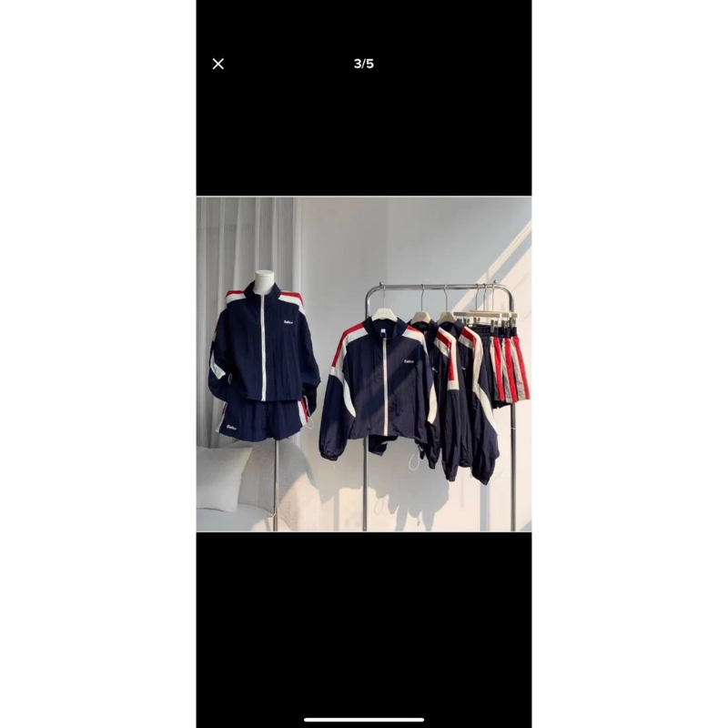 SET ÁO KHOÁC THÊU LOGO KÈM SHORT BIGSIZE