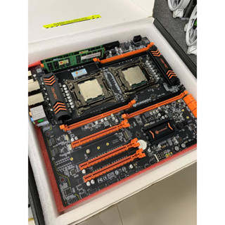 Combo Main X99 Huananzhi F8D + 2 CPU 2680 V4 + Ram4 32GB BH 12 Tháng (Chạy hơn 20 tab Nox, Render Video, Đồ họa, Máy ảo)