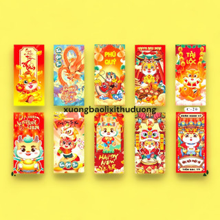 Xấp 10 bao lì xì 2024 , bao lì xì giá sỉ