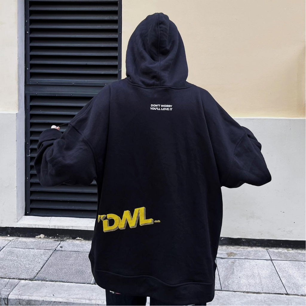 Áo hoodie NELLY - MIR form rộng vải nỉ DWL