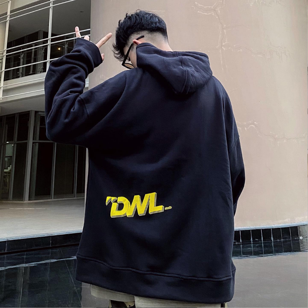 Áo hoodie NELLY - MIR form rộng vải nỉ DWL