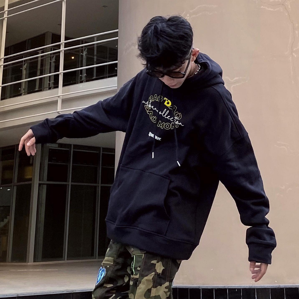 Áo hoodie NELLY - MIR form rộng vải nỉ DWL