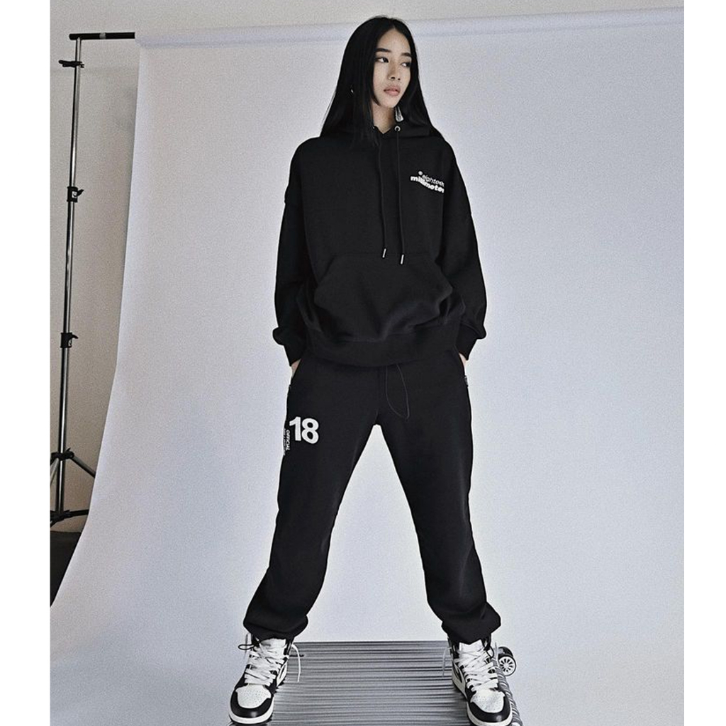 Áo nỉ hoodie có mũ NELLY - MIR form dáng rộng châu âu eighteenmm