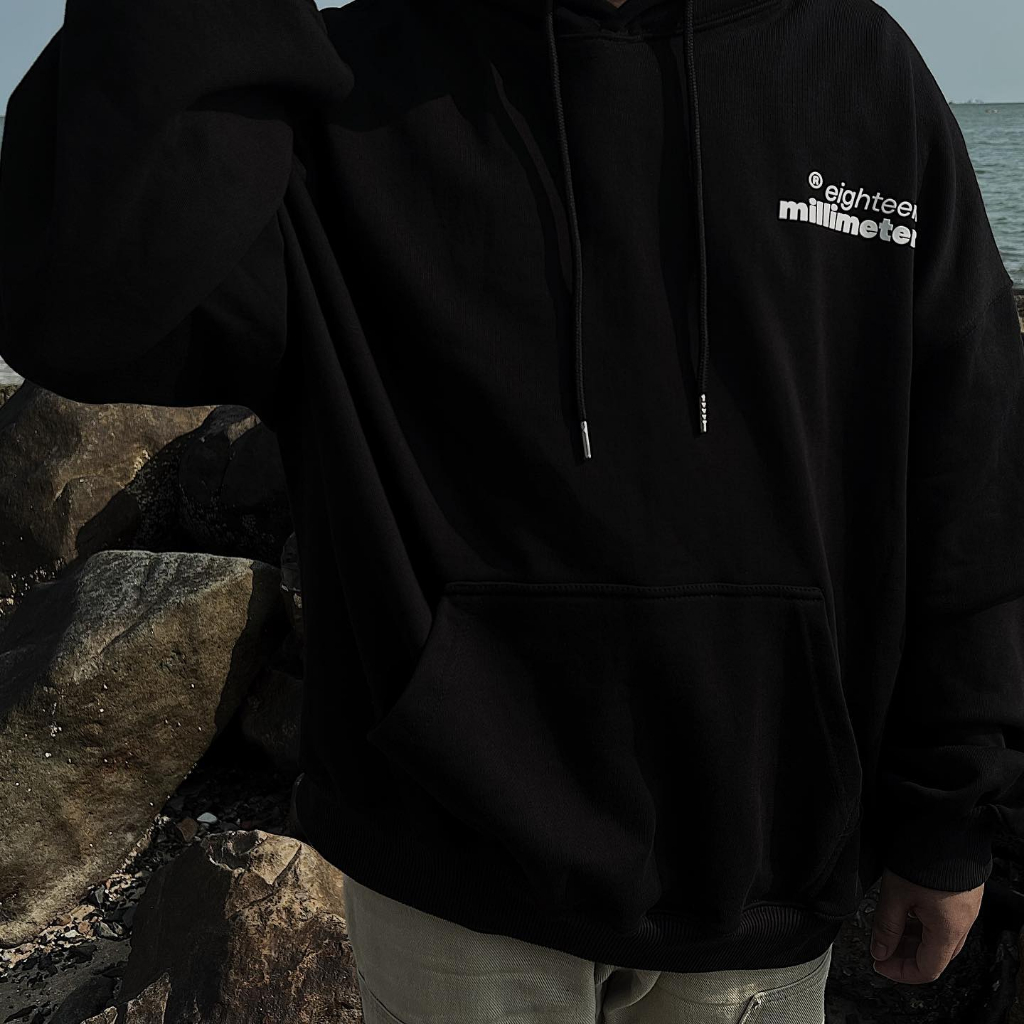 Áo nỉ hoodie có mũ NELLY - MIR form dáng rộng châu âu eighteenmm