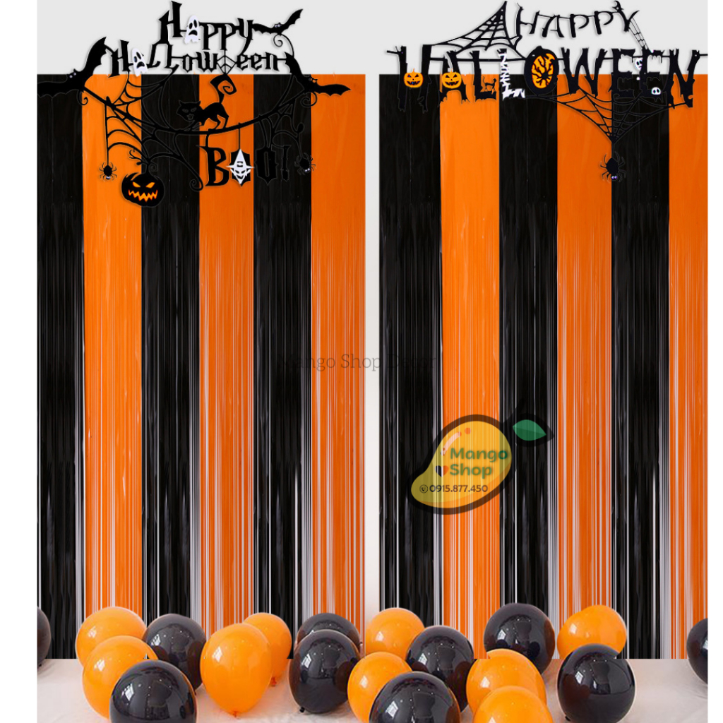 Set Đồ Trang Trí Halloween Hóa Trang Bí Ngô Con Ma
