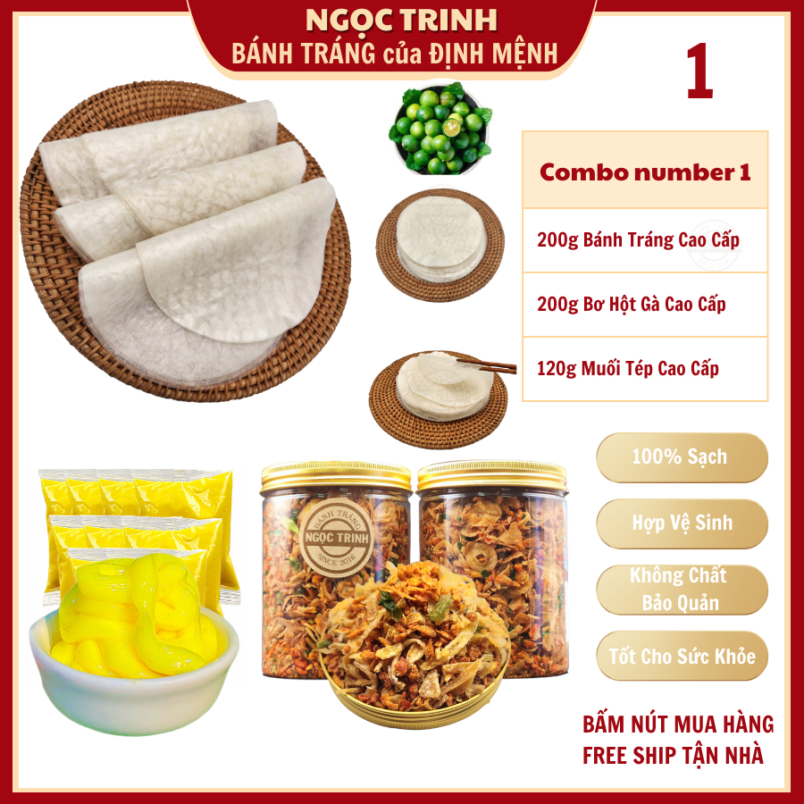 Bánh tráng phơi sương cao cấp - chất lượng siêu ngon - thương hiệu đẳng cấp hàng đầu bánh tráng Ngọc Trinh