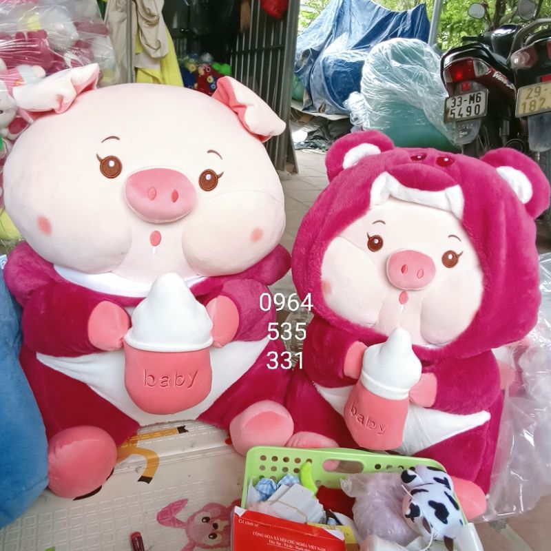 Gấu bông,heo dâu coslay