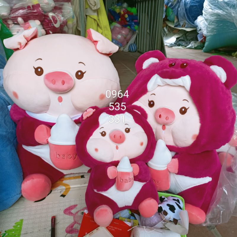 Gấu bông,heo dâu coslay