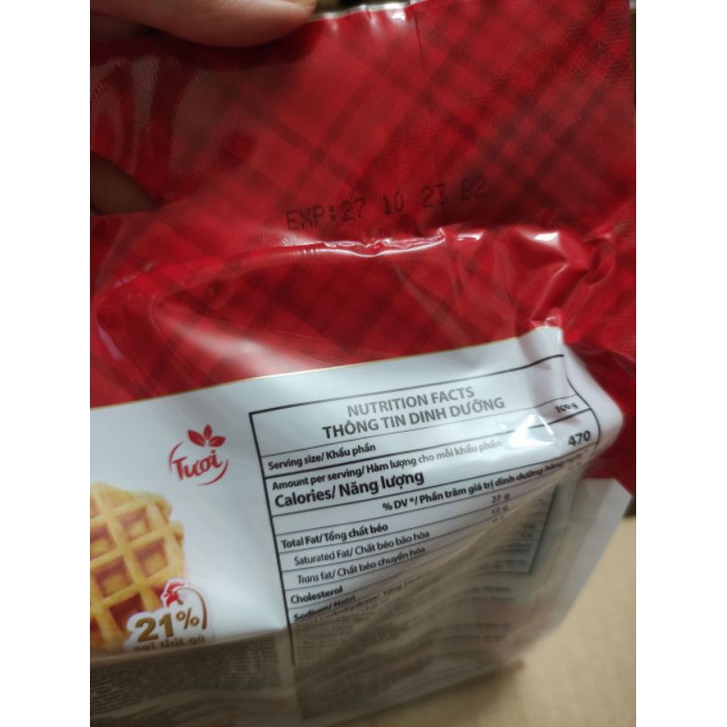 Bánh Karo Richy trứng tươi Chà Bông bịch 6 cái 156g