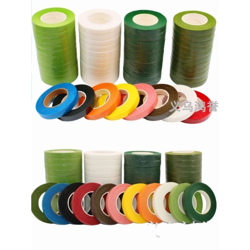 Băng dính sáp - băng dính quấn cành hoa giả, trang trí thủ công decor xinh xắn