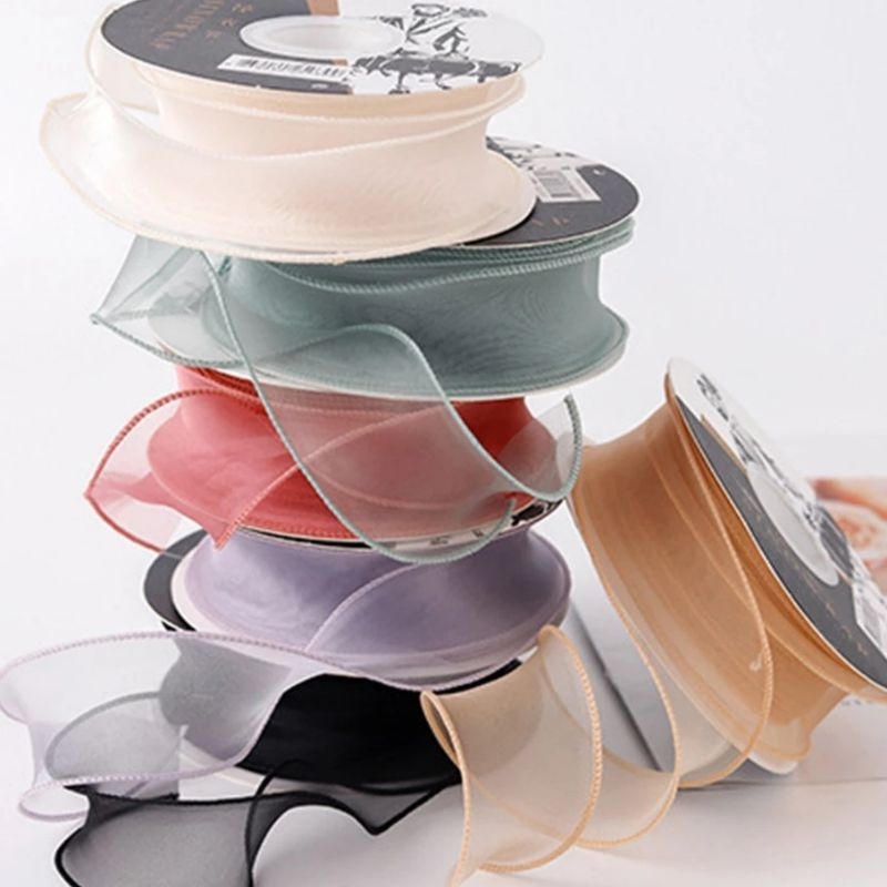 Ruy băng đuôi cá bó hoa, làm nơ xinh xắn dài 4.5m